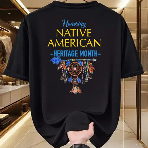 Native American T-Shirts, Vintage Native American Unisex T-Shirt/Hoodie/Sweatshirt HLT00 - It_s All Indian Land Native American Heritage Month 2021