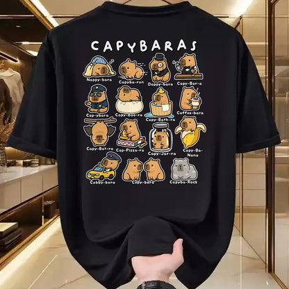 Cute Capybara Shirt, Funny Capybara Unisex T-Shirt/Hoodie/Sweatshirt HLT00 - Cute Capybaras Puns Funny Rodent Meme Animal Lover Humor T-Shirt