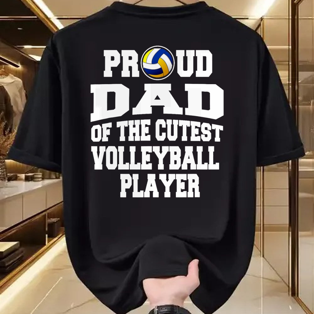 Gift for Dad Shirt, Funny Dad Unisex T-Shirt/Hoodie/Sweatshirt HLT00 – FAMILY 365 Father_s Day Proud Dad of A Volleyball Player T-Shirt