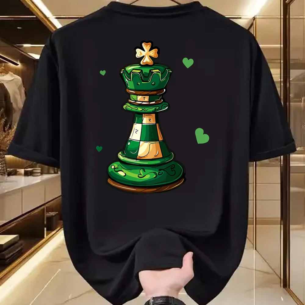 Patrick Day Shirts for Family, Funny Patrick Day shirts, st patrick's day Unisex T-Shirt/Hoodie/Sweatshirt HLT00 - Chess Funny St. Patrick Day Lucky Irish Shamrock Player T-Shirt