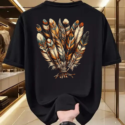 Native American T-Shirts, Vintage Native American Unisex T-Shirt/Hoodie/Sweatshirt HLT00 - Southwest Native American Indian Tribal Feather