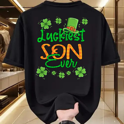 Patrick Day Shirts for Family, Funny Patrick Day shirts, st patrick's day Unisex T-Shirt/Hoodie/Sweatshirt HLT00 - Boy St Patrick Day Luckiest Son Ever St Patricks Day T-Shirt