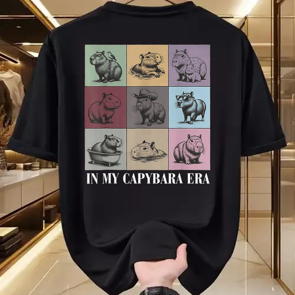 Cute Capybara Shirt, Funny Capybara Unisex T-Shirt/Hoodie/Sweatshirt HLT00 - Cute Capybara Lover In My Capybara Era Gift For Boys Girls T-Shirt