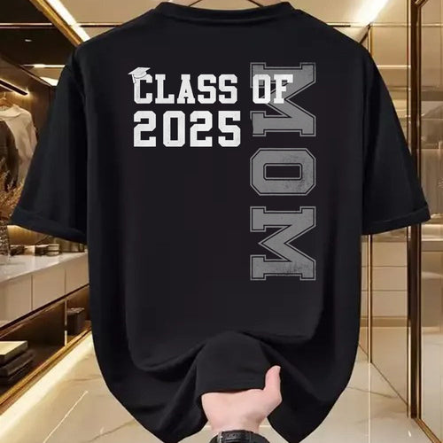Gift for Mom Shirt, Funny Mom Unisex T-Shirt/Hoodie/Sweatshirt HLT00 - Mom Senior 2025 Proud Mom of a Class of 2025 Graduate Mother T-Shirt