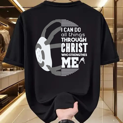 Christian Tee, Christian Faith Unisex T-Shirt/Hoodie/Sweatshirt HLT00 - Christian Wrestling, Motivational Christian Wrestling T-Shirt