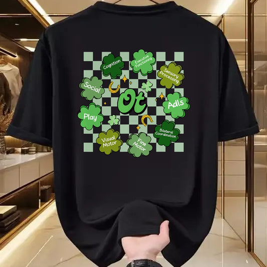 Patrick Day Shirts for Family, Funny Patrick Day shirts, st patrick's day Unisex T-Shirt/Hoodie/Sweatshirt HLT00 - Occupational Therapy OT Therapist Shamrock St Patrick Day T-Shirt