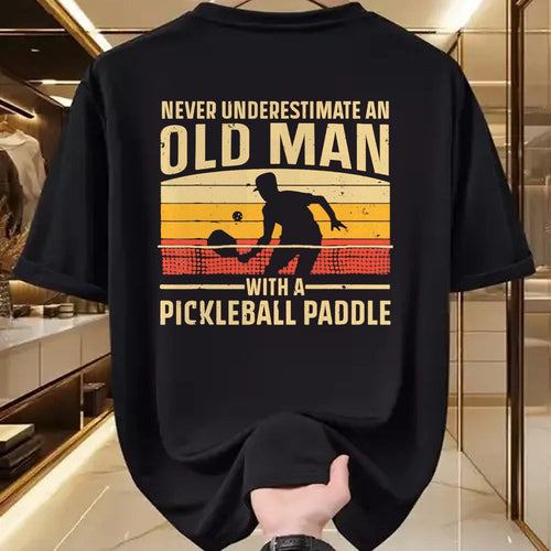 Funny Pickleball Shirt, Pickleball Lover Unisex T-Shirt/Hoodie/Sweatshirt HLT00 - Cool Pickleball Art for Men Grandpa Paddle Pickleball Player T-Shirt, Men, Black, 3X-Large