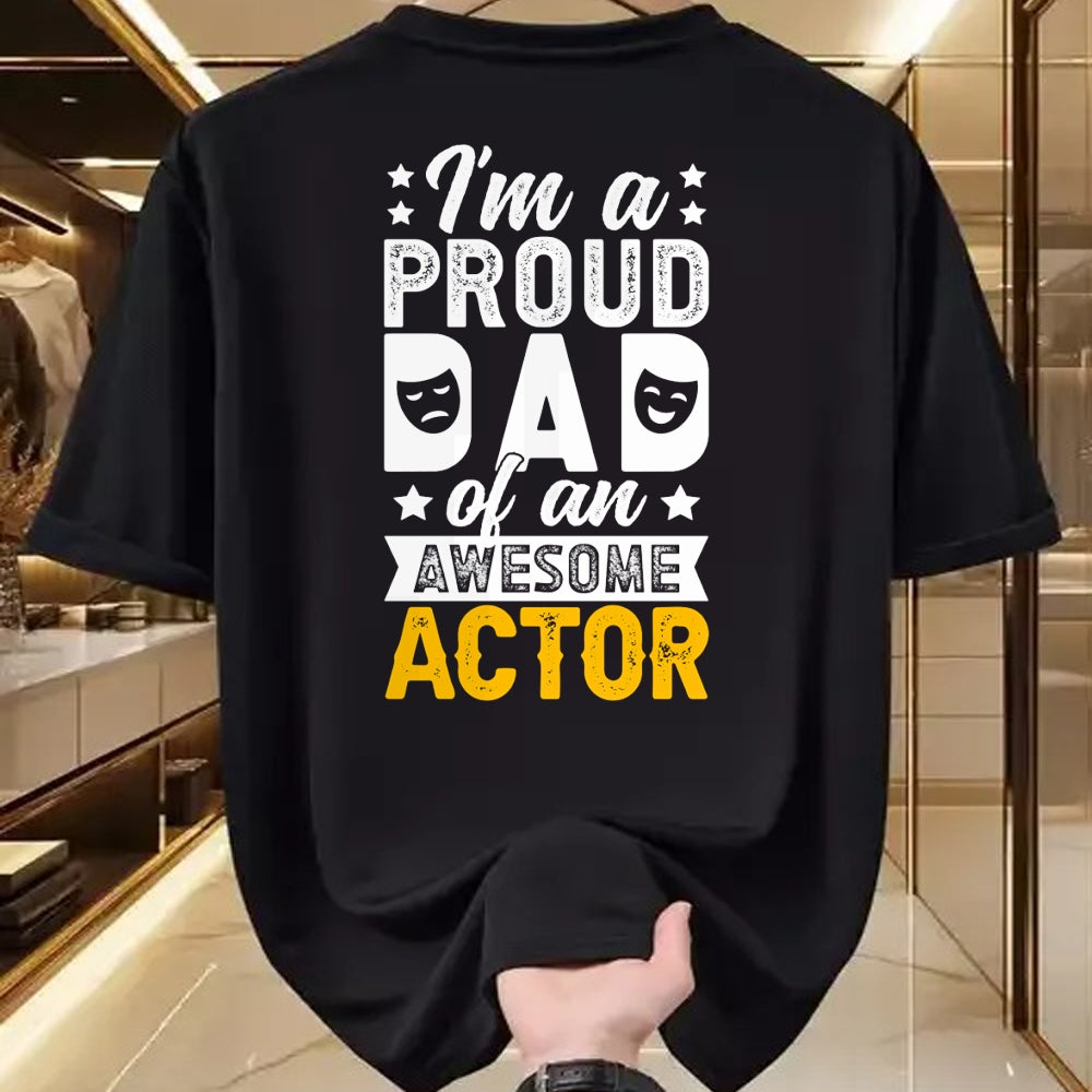 Gift for Dad Shirt, Funny Dad Unisex T-Shirt/Hoodie/Sweatshirt HLT00 – Proud Theatre Actor Dad Theatre Dad Theatre Father Long Sleeve T-Shirt