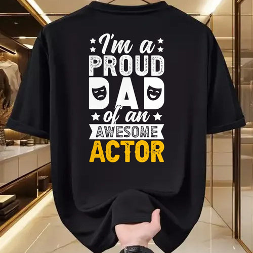 Gift for Dad Shirt, Funny Dad Unisex T-Shirt/Hoodie/Sweatshirt HLT00 – Proud Theatre Actor Dad Theatre Dad Theatre Father Long Sleeve T-Shirt