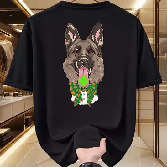 Patrick Day Shirts for Family, Funny Patrick Day shirts, st patrick's day Unisex T-Shirt/Hoodie/Sweatshirt HLT00 - Mens German Shepherd Irish Clover Shirt St Patrick Day Dog Gift T-Shirt