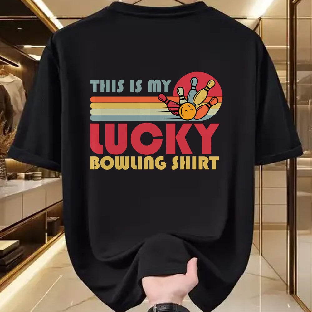 Gift for Mom Shirt, Funny Mom Unisex T-Shirt/Hoodie/Sweatshirt HLT00 - Funny Lucky Bowling Shirt Bowlers Men Women Kids Retro T-Shirt