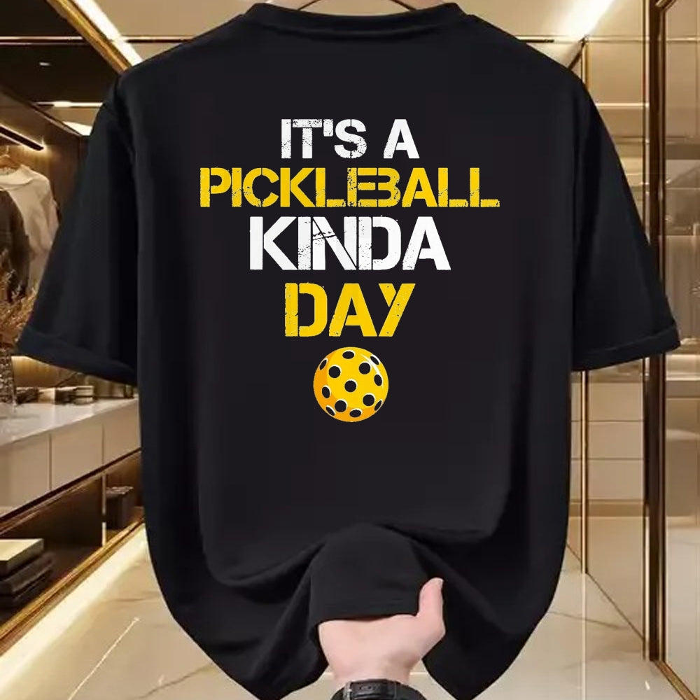 Funny Pickleball Shirt, Pickleball Lover Unisex T-Shirt/Hoodie/Sweatshirt HLT00 - Funny Pickleball Player Paddle - Pickleballing & Pickleball T-Shirt, Men, Black, 3X-Large
