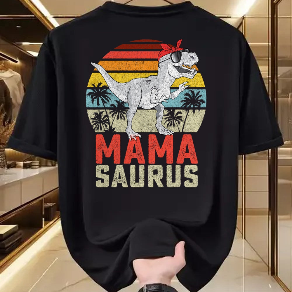 Gift for Mom Shirt, Funny Mom Unisex T-Shirt/Hoodie/Sweatshirt HLT00 - Mamasaurus T Rex Dinosaur Mama Saurus Family Matching Women T-Shirt