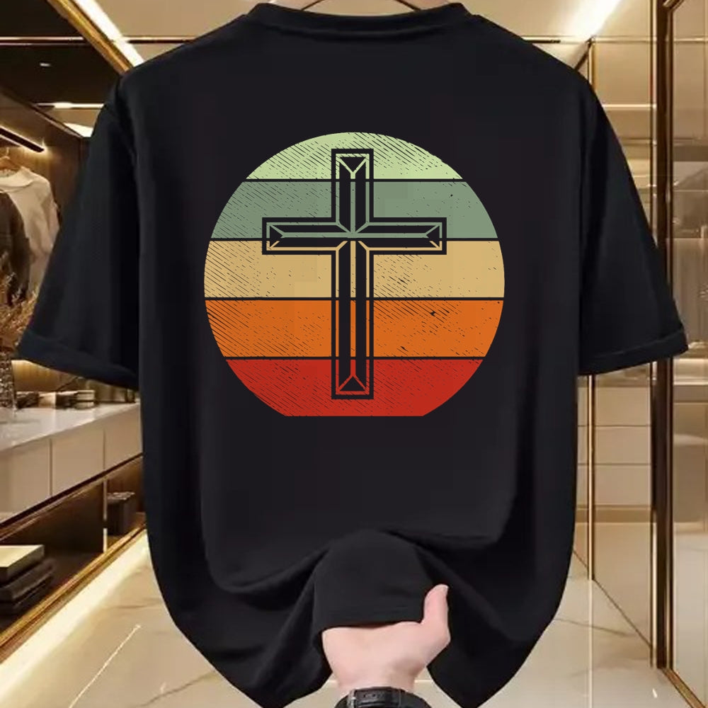 Christian Tee, Christian Faith Unisex T-Shirt/Hoodie/Sweatshirt HLT00 - Jesus Retro Cross Christ God Faith Religious Christian Gift T-Shirt