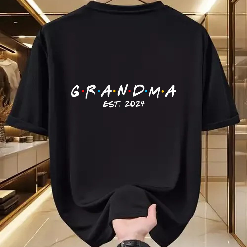 Best Grandma Shirt, Proud Grandma Unisex T-Shirt/Hoodie/Sweatshirt HLT00 - Soon to Be Grandma 2024 Gift Promoted to Grandma Est 2024 T-Shirt