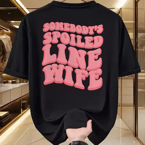 Best Wife Shirt, Wife and Husband Unisex T-Shirt/Hoodie/Sweatshirt HLT00 - Gift for wife T shirt, spoiled wife   Someone's Spoiled Line Wife - Lineman's Wife - Journeyman T-Sh