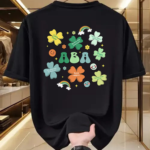 Patrick Day Shirts for Family, Funny Patrick Day shirts, st patrick's day Unisex T-Shirt/Hoodie/Sweatshirt HLT00 - ABA Therapist St Patrick Day Rainbow Lucky Behavior Shamrock T-Shirt