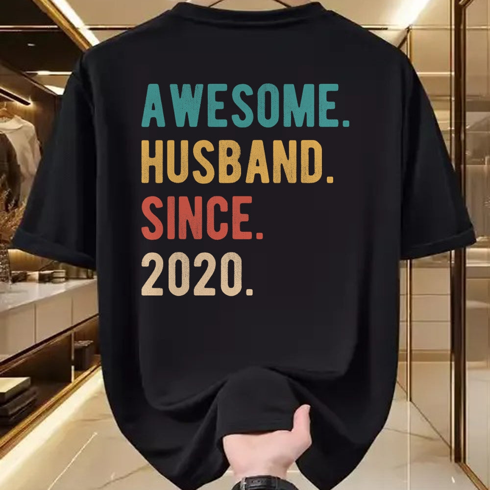 Best Wife Shirt, Wife and Husband Unisex T-Shirt/Hoodie/Sweatshirt HLT00 - 4th Year Wedding Anniversary Epic Awesome Husband Since 2020 T-Shirt