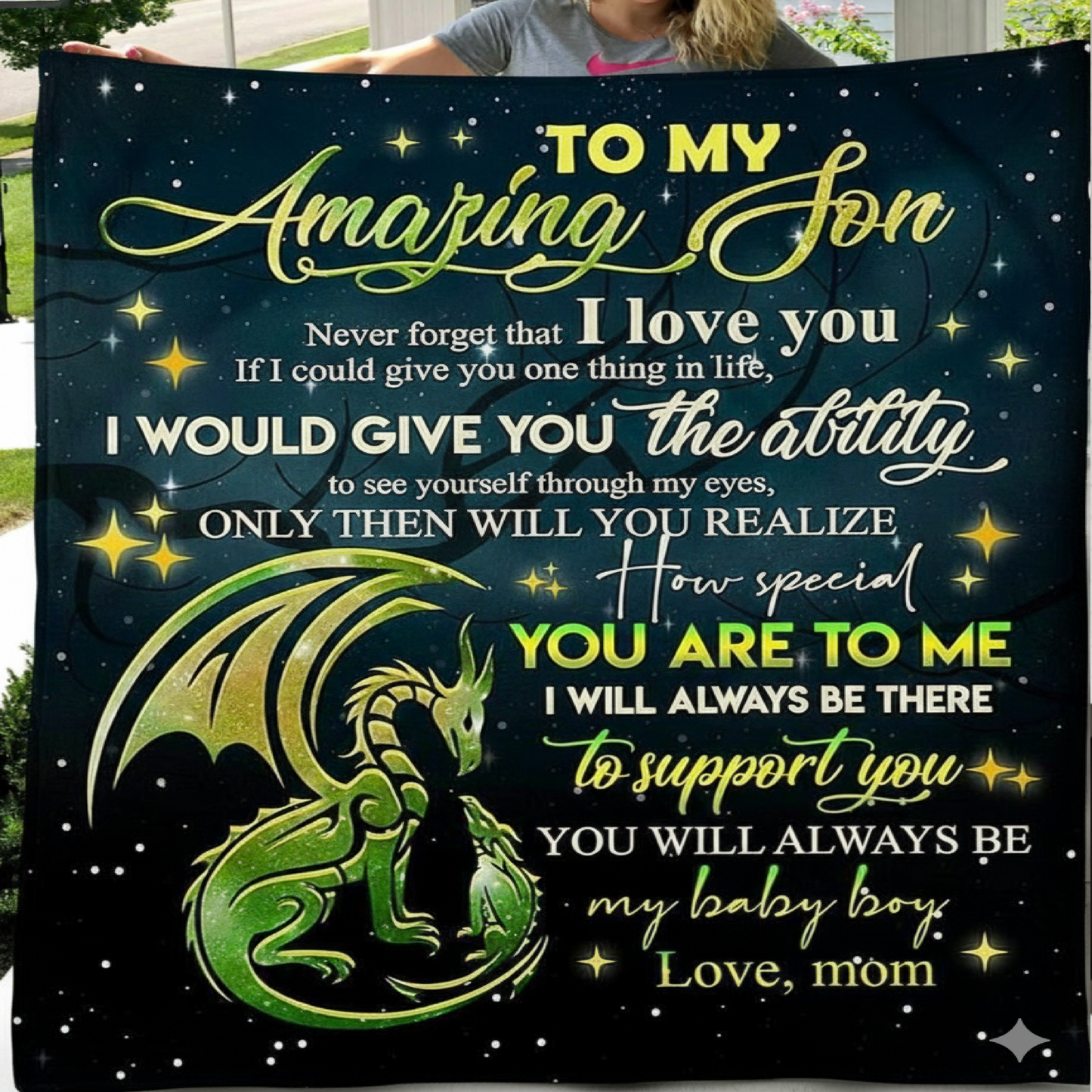 To My Beloved Son Blanket – A Special Reminder of Love from Mom