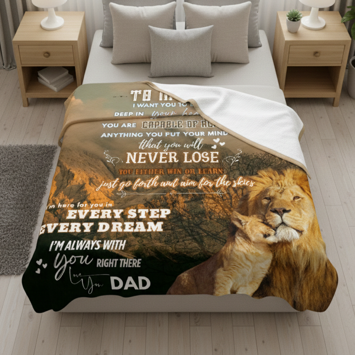 Cozy Love Blanket for My Son – Warm Embrace from Dad