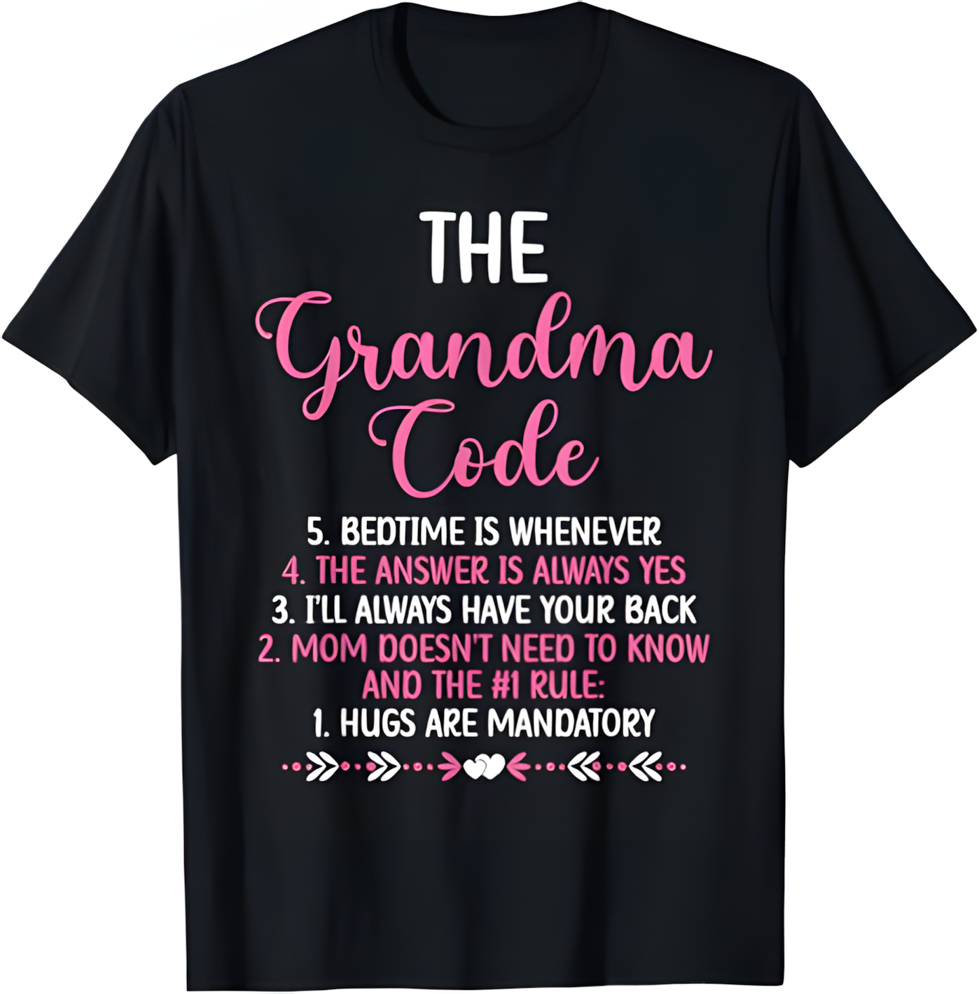 THE GRANDMA CODE T SHIRT - From grandma HNDS00