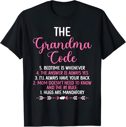 THE GRANDMA CODE T SHIRT - From grandma HNDS00
