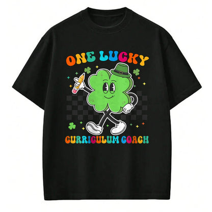 Patrick Day Shirts for Family, Funny Patrick Day shirts, st patrick's day Unisex T-Shirt/Hoodie/Sweatshirt HLT00 - Vintage One Lucky Curriculum Coach St Patrick Day School T-Shirt