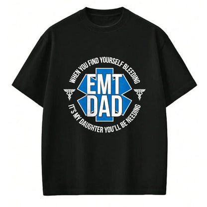 Gift for Dad Shirt, Funny Dad Unisex T-Shirt/Hoodie/Sweatshirt HLT00 – EMT Father Proud Emergency Medical Technician Dad T-Shirt