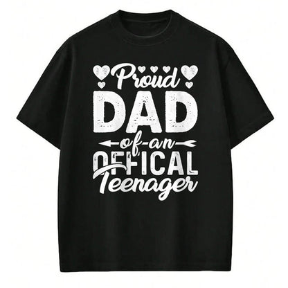 Gift for Dad Shirt, Funny Dad Unisex T-Shirt/Hoodie/Sweatshirt HLT00 – Mens Proud Dad of Official Teenager 13th Birthday 13 Years Old T-Shirt
