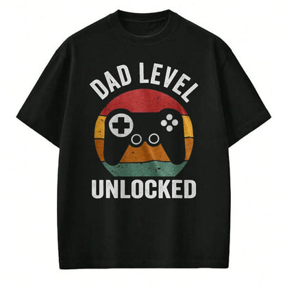 Gift for Dad Shirt, Funny Dad Unisex T-Shirt/Hoodie/Sweatshirt HLT00 – Funny New Dad Dad Level Unlocked day Gaming T-Shirt