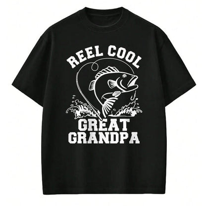 Best Grandpa Shirt, Proud Grandpa Unisex T-Shirt/Hoodie/Sweatshirt HLT00 - Reel cool great grandpa T-Shirt