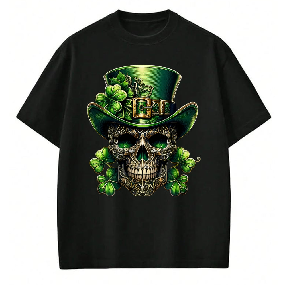 Patrick Day Shirts for Family, Funny Patrick Day shirts, st patrick's day Unisex T-Shirt/Hoodie/Sweatshirt HLT00 - Sugar Skull St Patrick Day of the Dead Lucky Shamrock T-Shirt