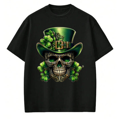 Patrick Day Shirts for Family, Funny Patrick Day shirts, st patrick's day Unisex T-Shirt/Hoodie/Sweatshirt HLT00 - Sugar Skull St Patrick Day of the Dead Lucky Shamrock T-Shirt