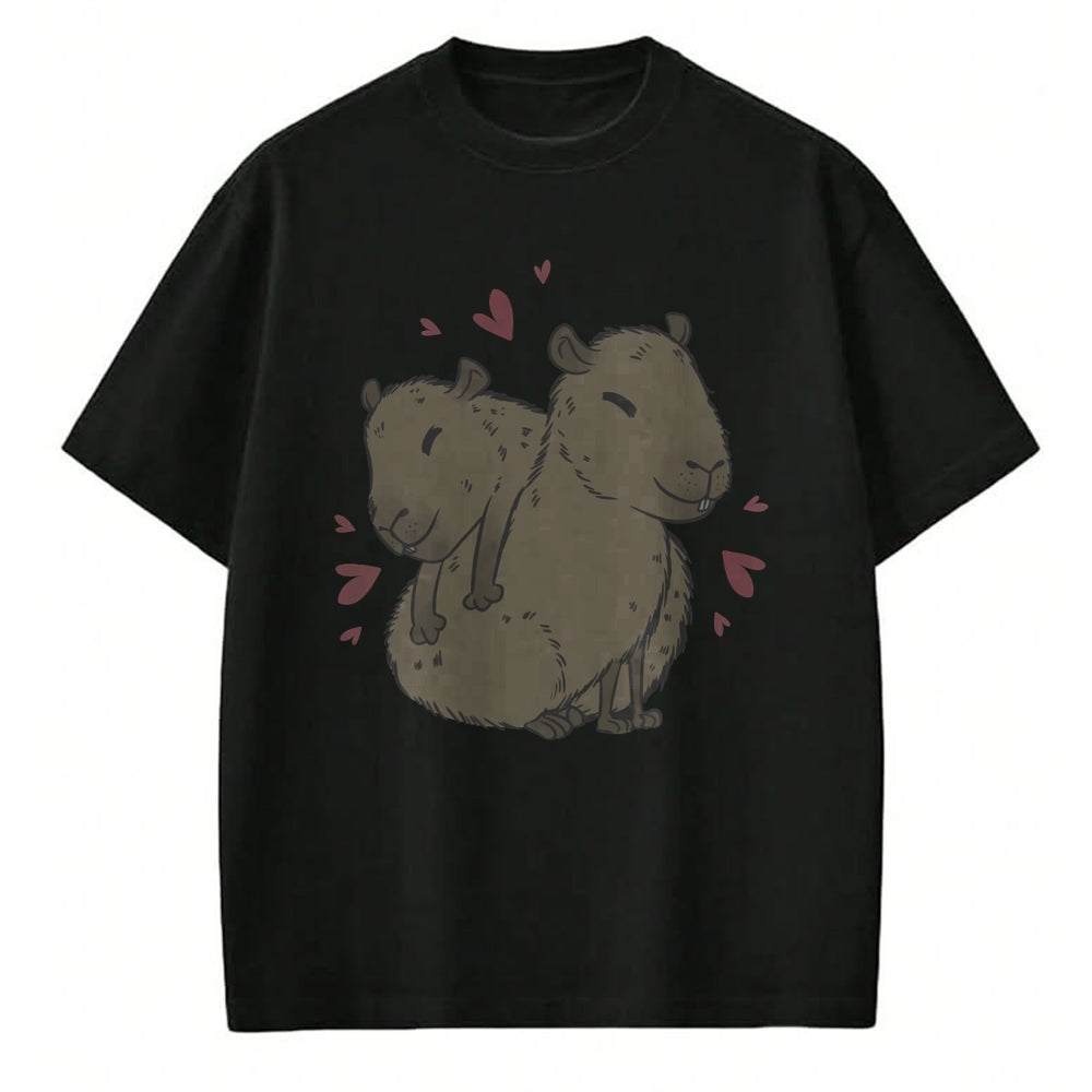 Cute Capybara Shirt, Funny Capybara Unisex T-Shirt/Hoodie/Sweatshirt HLT00 - Cute Capybara Long Sleeve T-Shirt
