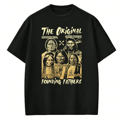 Native American T-Shirts, Vintage Native American Unisex T-Shirt/Hoodie/Sweatshirt HLT00 - The Original Founding Fathers Native American Themed