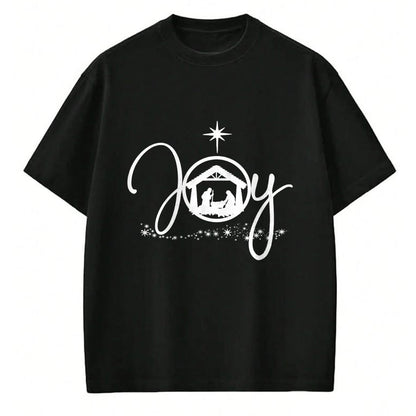 Christian Tee, Christian Faith Unisex T-Shirt/Hoodie/Sweatshirt HLT00 - Christian Christmas Joy Jesus Nativity Scene Faith Gift Long Sleeve T-Shirt