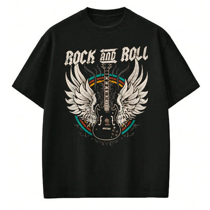 Guitar Lover Shirt, Funny Guitar UnisexT-Shirt/Hoodie/Sweatshirt HLT00 - Rock and Roll Guitar Vintage Rock Music T-Shirt, Men, Black, Large