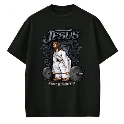 Christian Tee, Christian Faith Unisex T-Shirt/Hoodie/Sweatshirt HLT00 - Funny Jesus Christian Weight Lifting Men Women Gym Gag Gifts T-Shirt (1)