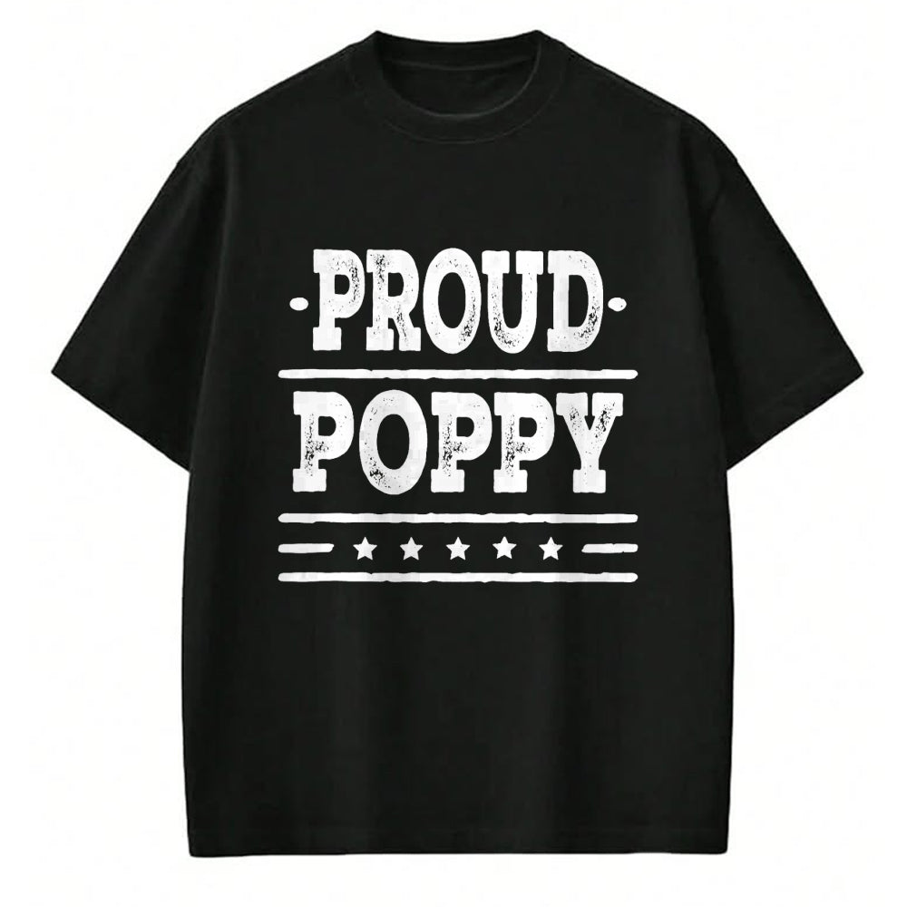 Gift for Dad Shirt, Funny Dad Unisex T-Shirt/Hoodie/Sweatshirt HLT00 – Mens Proud Poppy Grandpa T-shirt Fathers Day Gift Tee