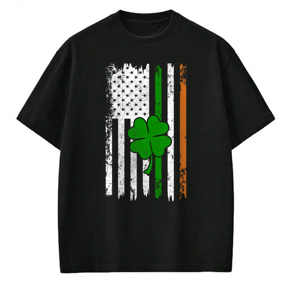Patrick Day Shirts for Family, Funny Patrick Day shirts, st patrick's day Unisex T-Shirt/Hoodie/Sweatshirt HLT00 - St Patrick Day Irish American Flag Retro Saint Patricks Day T-Shirt