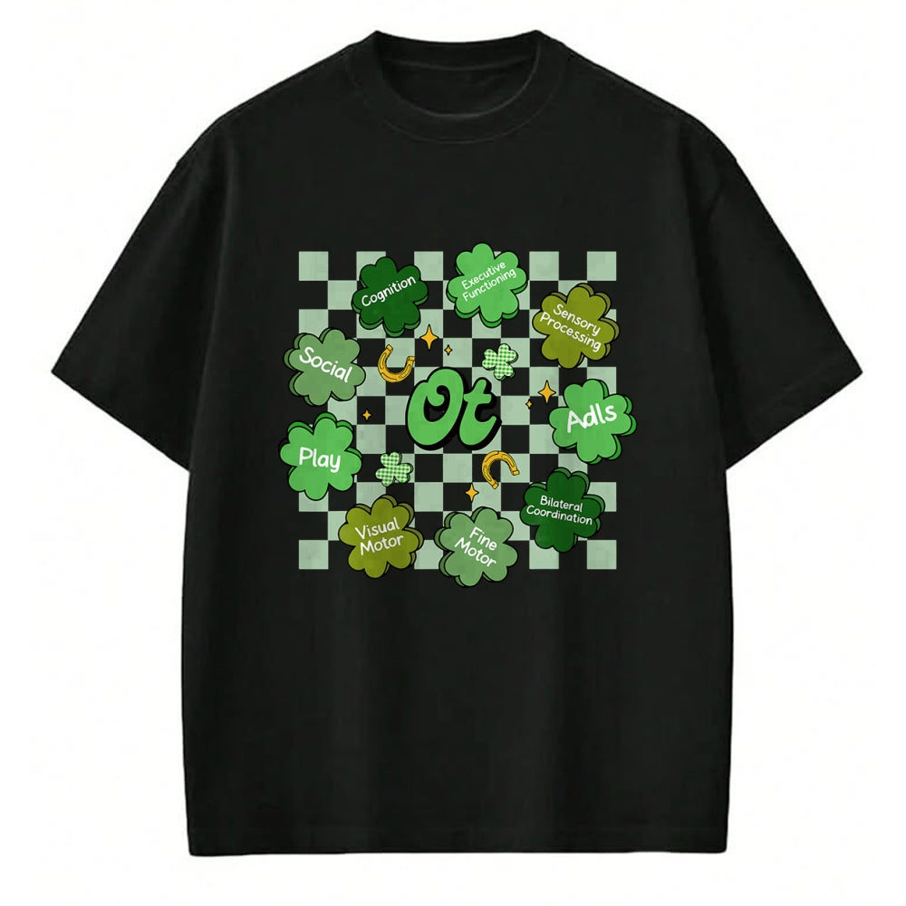 Patrick Day Shirts for Family, Funny Patrick Day shirts, st patrick's day Unisex T-Shirt/Hoodie/Sweatshirt HLT00 - Occupational Therapy OT Therapist Shamrock St Patrick Day T-Shirt