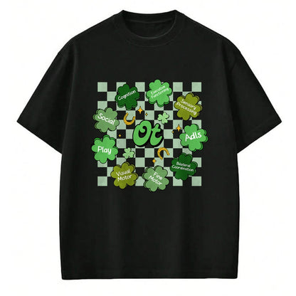 Patrick Day Shirts for Family, Funny Patrick Day shirts, st patrick's day Unisex T-Shirt/Hoodie/Sweatshirt HLT00 - Occupational Therapy OT Therapist Shamrock St Patrick Day T-Shirt