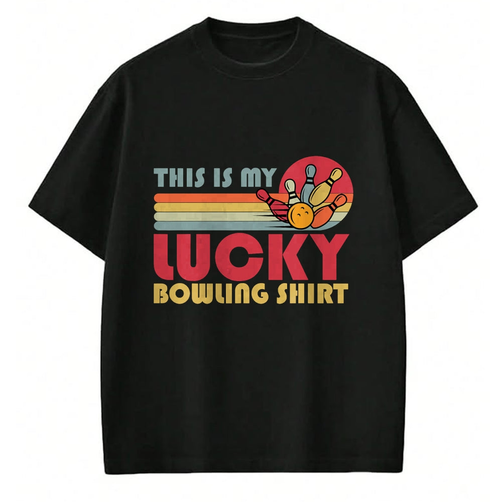 Gift for Mom Shirt, Funny Mom Unisex T-Shirt/Hoodie/Sweatshirt HLT00 - Funny Lucky Bowling Shirt Bowlers Men Women Kids Retro T-Shirt