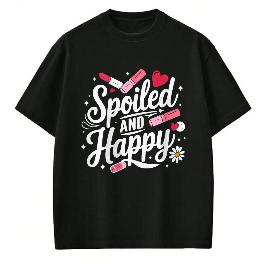 Best Wife Shirt, Wife and Husband Unisex T-Shirt/Hoodie/Sweatshirt HLT00 - Gift for wife T shirt, spoiled wife   Spoiled Wife Spoiled And Happy Sweatshirt