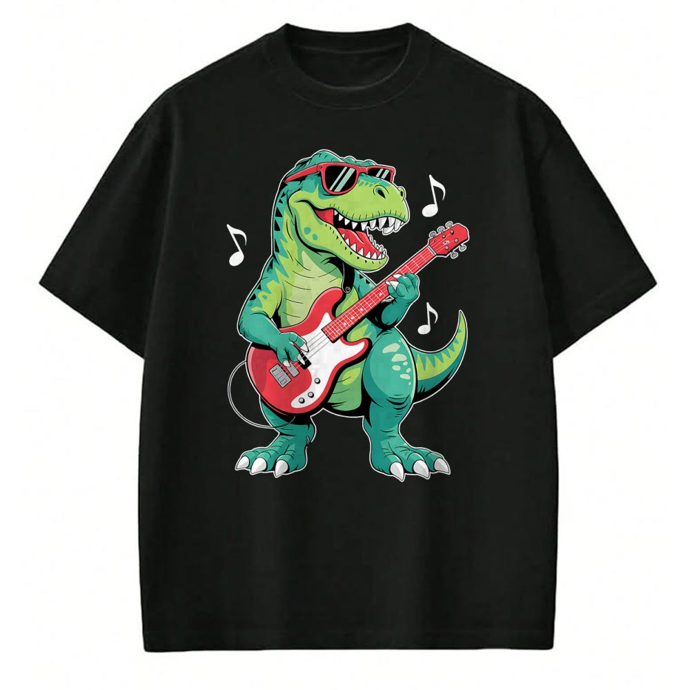 Guitar Lover Shirt, Funny Guitar UnisexT-Shirt/Hoodie/Sweatshirt HLT00 - Funny Dinosaur and Guitar Lover Toddler Boys Kids Men T-Shirt