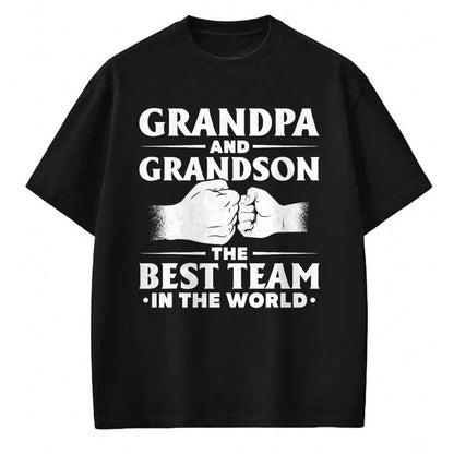 Best Grandpa Shirt, Proud Grandpa Unisex T-Shirt/Hoodie/Sweatshirt HLT00 - Father's Day Gift Grandpa The Man The Myth The Bad Influence T-Shirt