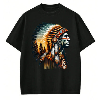Native American T-Shirts, Vintage Native American Unisex T-Shirt/Hoodie/Sweatshirt HLT00 - Cool Native American Indian Chief Men Women Design