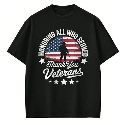 Proud Veteran Shirt, Funny Veteran UnisexT-Shirt/Hoodie/Sweatshirt HLT00 - Women_s Honoring All Who Served Thank You Veterans Day Memorial Day V-Neck T-Shirt
