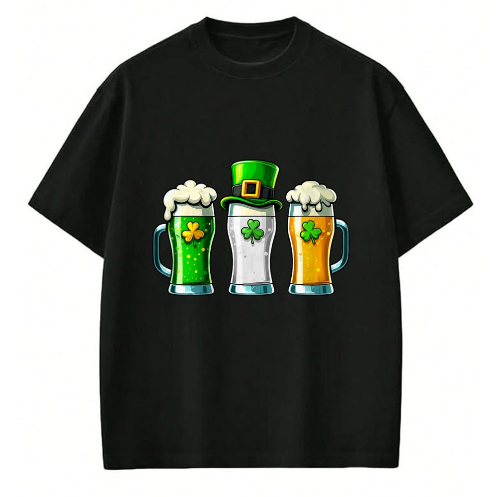 Patrick Day Shirts for Family, Funny Patrick Day shirts, st patrick's day Unisex T-Shirt/Hoodie/Sweatshirt HLT00 - St Patrick Day Irish Ireland Flag Green Beer Lover Men Women T-Shirt