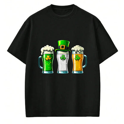 Patrick Day Shirts for Family, Funny Patrick Day shirts, st patrick's day Unisex T-Shirt/Hoodie/Sweatshirt HLT00 - St Patrick Day Irish Ireland Flag Green Beer Lover Men Women T-Shirt